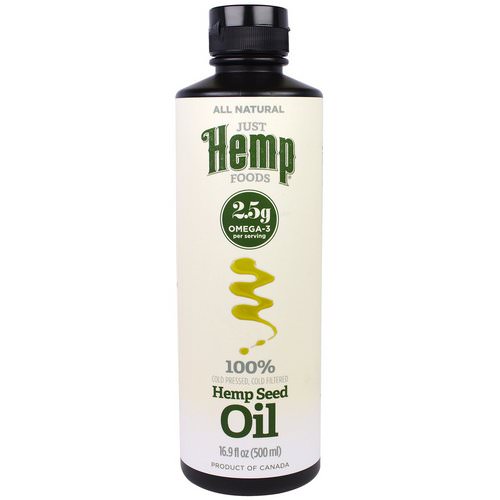 Just Hemp Foods, Hemp Seed Oil, Cold Pressed, 16.9 fl oz (500 ml) Review