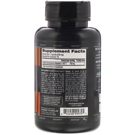 Creatine HCl, Creatine, Muscle Builders, Sports Nutrition