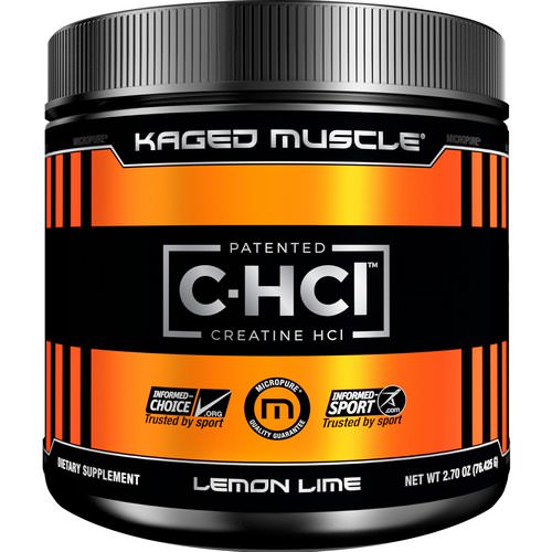 Kaged Muscle, Patented C-HCL Creatine, Lemon Lime, 2.70 oz (76.425 g) Review
