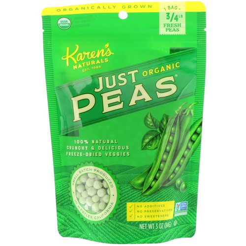 Karen's Naturals, Organic Just Peas, 3 oz (84 g) Review