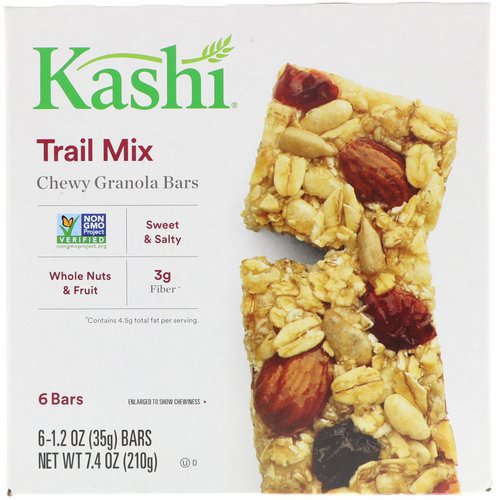 Kashi, Chewy Granola Bars, Trail Mix, 6 Bars, 1.2 oz (35g) Review