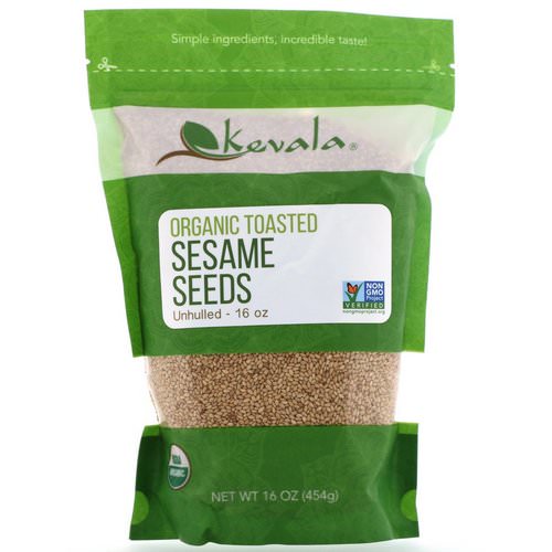 Kevala, Organic Toasted Sesame Seeds, Unhulled, 16 oz (454 g) Review