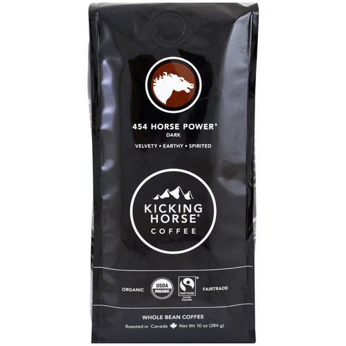 Kicking Horse, 454 Horse Power, Dark. Whole Bean Coffee, 10 oz (284 g) Review