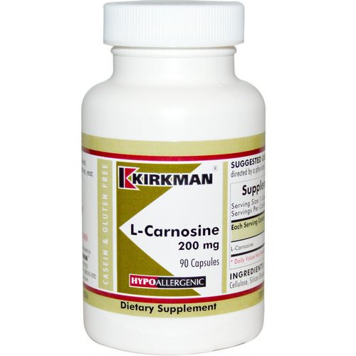 Kirkman Labs, L-Carnosine, 200 mg, 90 Capsules Review
