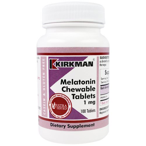 Kirkman Labs, Melatonin Chewable Tablets, 1 mg, 100 Tablets Review