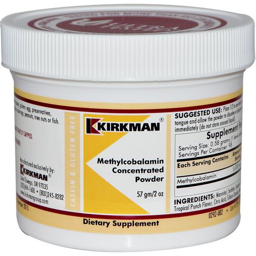 Kirkman Labs, Methylcobalamin Concentrated Powder, 2 oz (57 g) Review