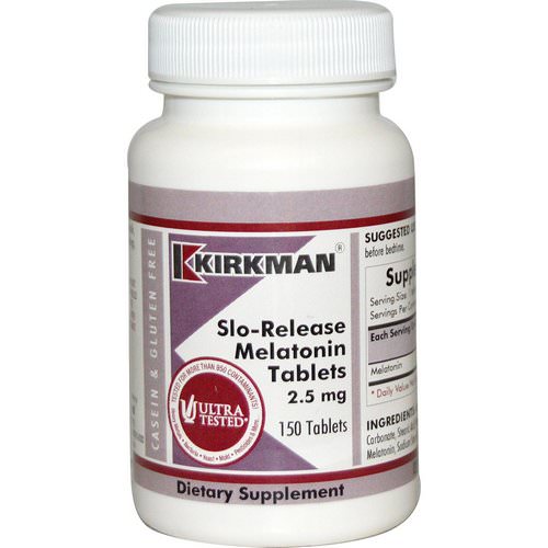 Kirkman Labs, Slo-Release Melatonin, 150 Tablets Review