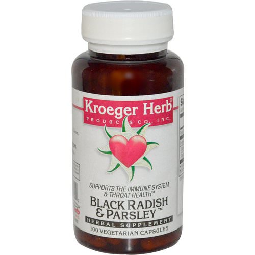 Kroeger Herb Co, Black Radish & Parsley, 100 Veggie Caps Review