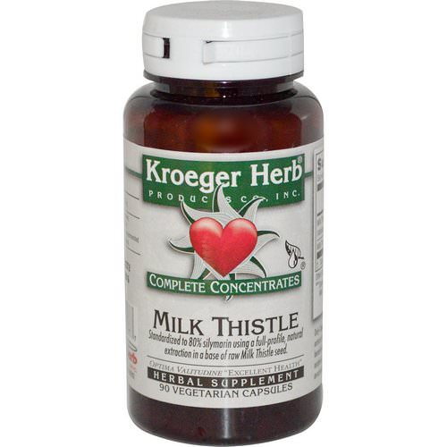 Kroeger Herb Co, Complete Concentrates, Milk Thistle, 90 Veggie Caps Review