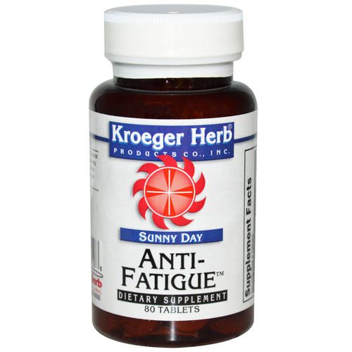 Kroeger Herb Co, Sunny Day, Anti-Fatigue, 80 Tablets Review