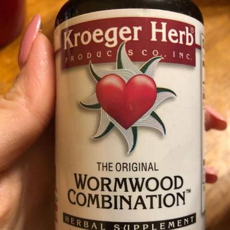 Kroeger Herb Co, The Original Wormwood Combination, 100 Veggie Caps Review