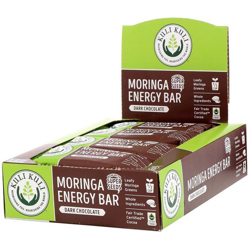 Kuli Kuli, Moringa Energy Bar, Dark Chocolate, 12 Bars, 1.6 oz (45 g) Each Review