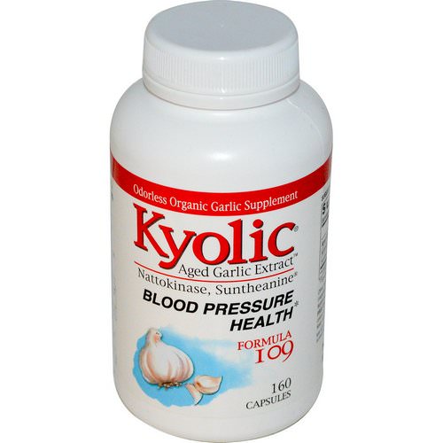 Kyolic, Aged Garlic Extract, Blood Pressure Health, Formula 109, 160 Capsules Review