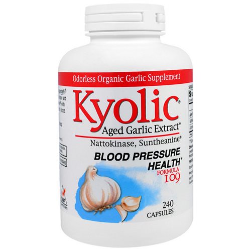 Kyolic, Aged Garlic Extract, Blood Pressure Health, Formula 109, 240 Capsules Review