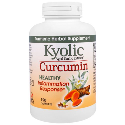 Kyolic, Aged Garlic Extract, Inflammation Response, Curcumin, 150 Capsules Review