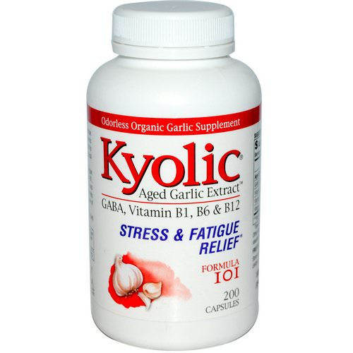 Kyolic, Aged Garlic Extract, Stress & Fatigue Relief, Formula 101, 200 Capsules Review