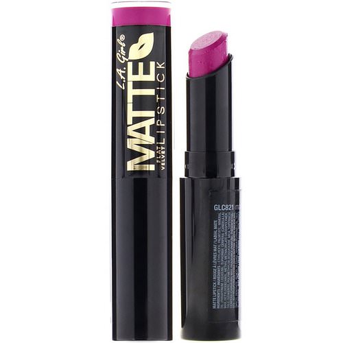 L.A. Girl, Matte Flat Velvet Lipstick, Manic, 0.10 oz (3 g) Review