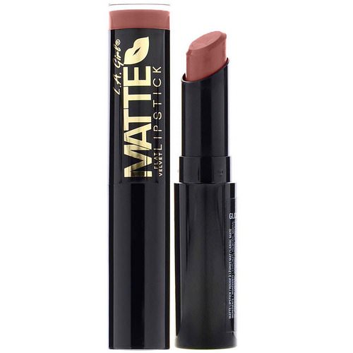 L.A. Girl, Matte Flat Velvet Lipstick, Snuggle, 0.10 oz (3 g) Review
