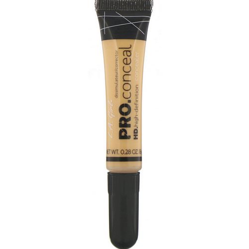 L.A. Girl, Pro Conceal HD Concealer, Yellow Corrector, 0.28 oz (8 g) Review