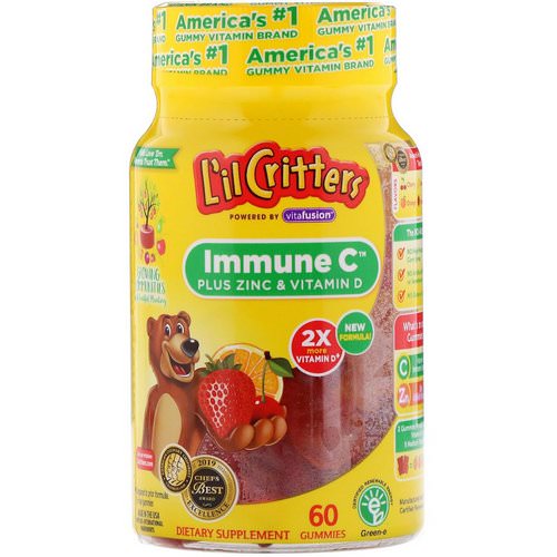 L'il Critters, Immune C Plus Zinc & Vitamin D, 60 Gummies Review