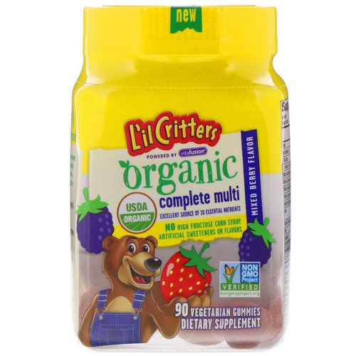 L'il Critters, Organic Complete Multi, Mixed Berry, 90 Vegetarian Gummies Review