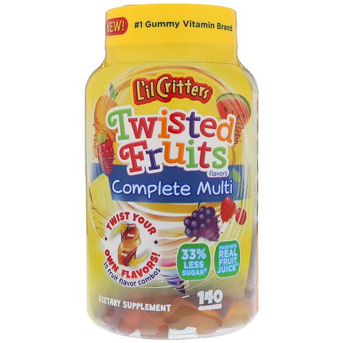 L'il Critters, Twisted Fruits Complete Multivitamin, 140 Gummies Review