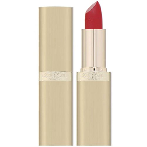 L'Oreal, Color Rich Lipstick, 350 British Red, 0.13 oz (3.6 g) Review