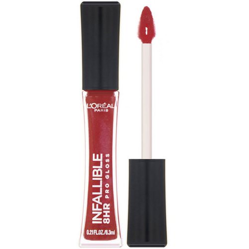 L'Oreal, Infallible 8HR Pro Gloss, 315 Rebel Red, 0.21 fl oz, (6.3 ml) Review