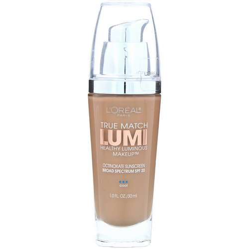 L'Oreal, True Match Healthy Luminous Makeup, SPF 20, C5 Classic Beige, 1 fl oz (30 ml) Review