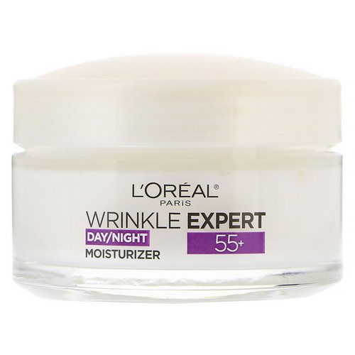 L'Oreal, Wrinkle Expert, Anti-Wrinkle Intensive Care, 55+, Day/Night Moisturizer, 1.7 oz (48 g) Review
