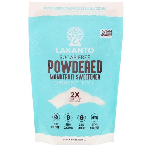 Lakanto, Powdered Monkfruit Sweetener with Erythritol, 1 lb (454 g) Review