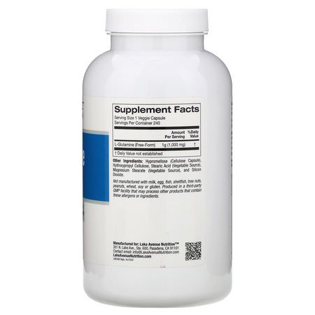 L-Glutamine, Amino Acids, Supplements