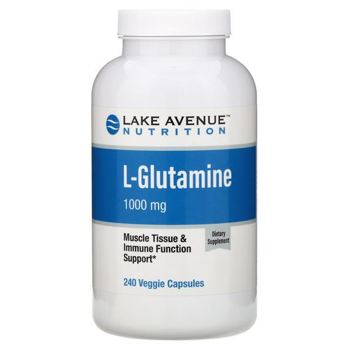 Lake Avenue Nutrition, L-Glutamine, 1000 mg, 240 Veggie Capsules Review