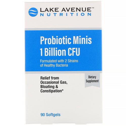 Lake Avenue Nutrition, Probiotic Minis, 2 Strains of Healthy Bacteria, 1 Billion CFU, 90 Mini Softgels Review