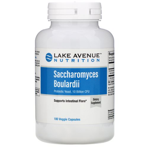 Lake Avenue Nutrition, Saccharomyces Boulardii, Probiotic Yeast, 10 Billion CFU, 180 Veggie Capsules Review