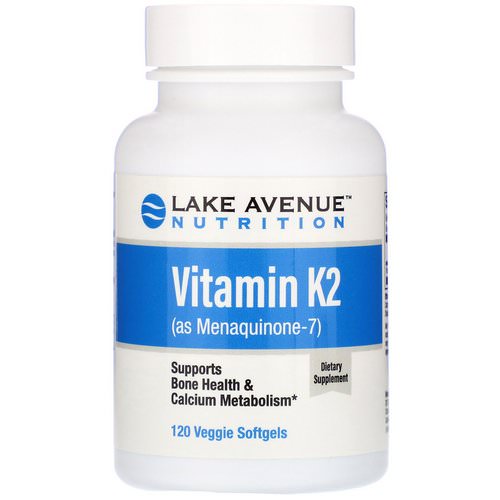 Lake Avenue Nutrition, Vitamin K2, Menaquinone-7, 50 mcg, 120 Veggie Softgels Review