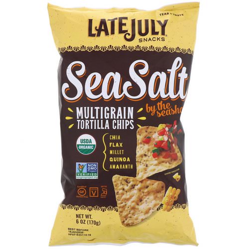 Late July, Multigrain Tortilla Chips, Sea Salt by the Seashore, 6 oz (170 g) Review