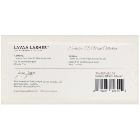 Lavaa Lashes, Eyelashes