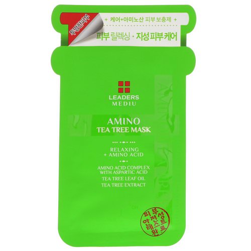 Leaders, Mediu, Amino Tea Tree Mask, 1 Mask, 25 ml Review
