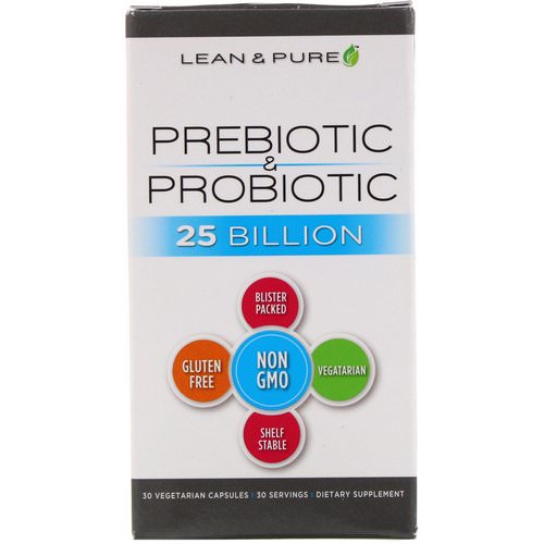 Lean & Pure, Prebiotic & Probiotic Complete, 25 Billion, 30 Vegetarian Capsules Review