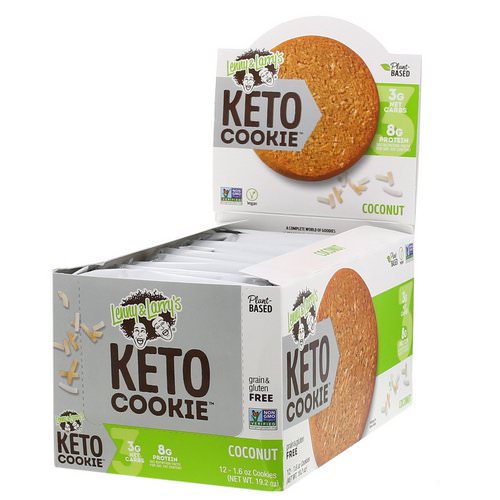 Lenny & Larry's, Keto Cookies, Coconut, 12 Cookies, 1.6 oz (45 g) Each Review