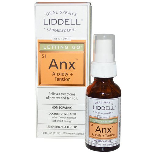 Liddell, Letting Go, Anx Anxiety + Tension, Oral Spray, 1.0 fl oz (30 ml) Review