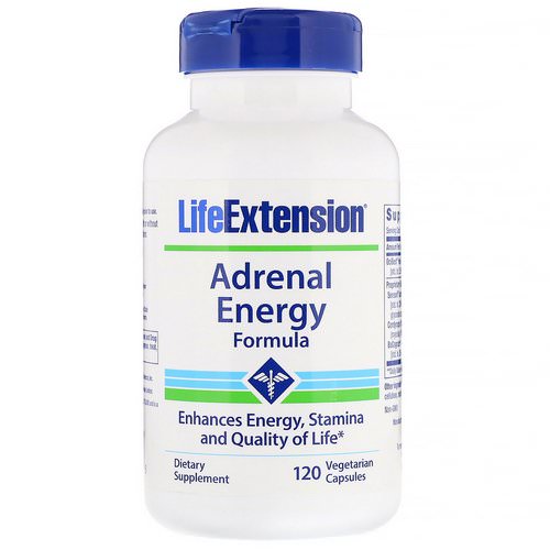 Life Extension, Adrenal Energy Formula, 120 Vegetarian Capsules Review