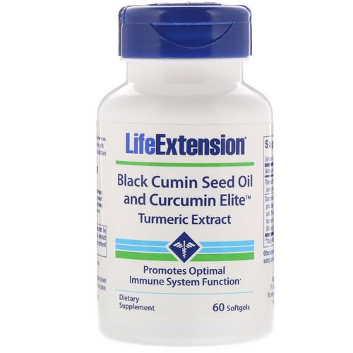 Life Extension, Black Cumin Seed Oil and Curcumin Elite Turmeric Extract, 60 Softgels Review