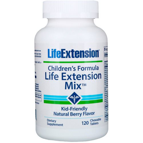 Life Extension, Children's Formula, Life Extension Mix, Natural Berry Flavor, 120 Chewable Tablets Review