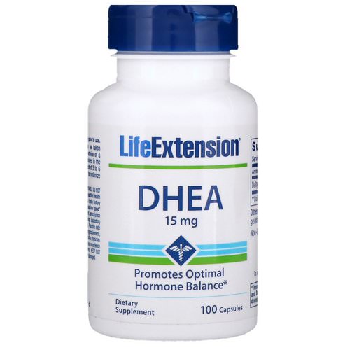 Life Extension, DHEA, 15 mg, 100 Capsules Review