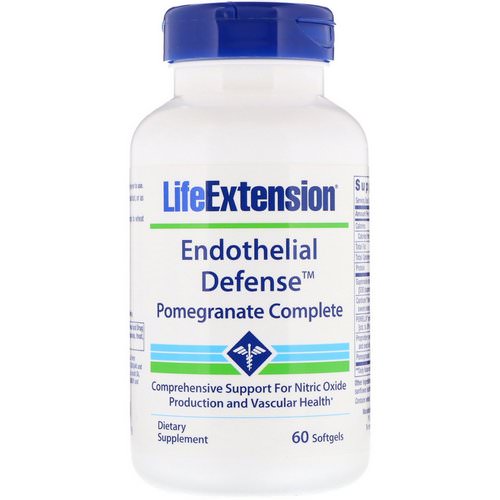 Life Extension, Endothelial Defense, Pomegranate Complete, 60 Softgels Review