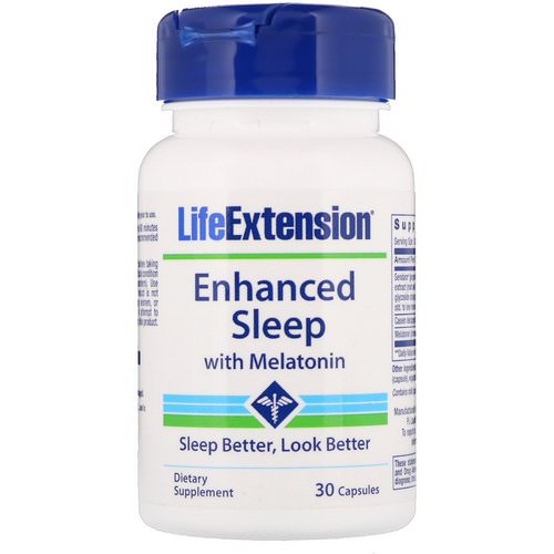 Life Extension, Enhanced Sleep with Melatonin, 30 Capsules Review