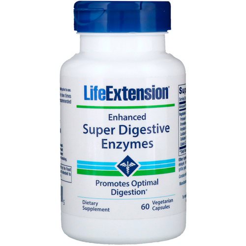 Life Extension, Enhanced Super Digestive Enzymes, 60 Vegetarian Capsules Review