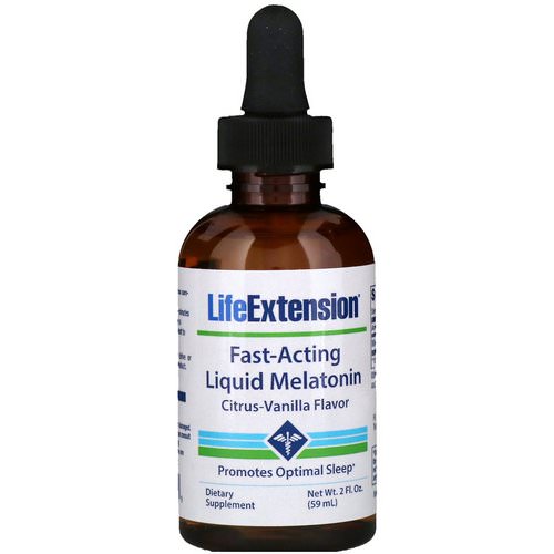 Life Extension, Fast-Acting Liquid Melatonin, Citrus-Vanilla Flavor, 2 fl oz (59 ml) Review